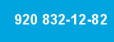 920 832-12-82 920 832-12-82